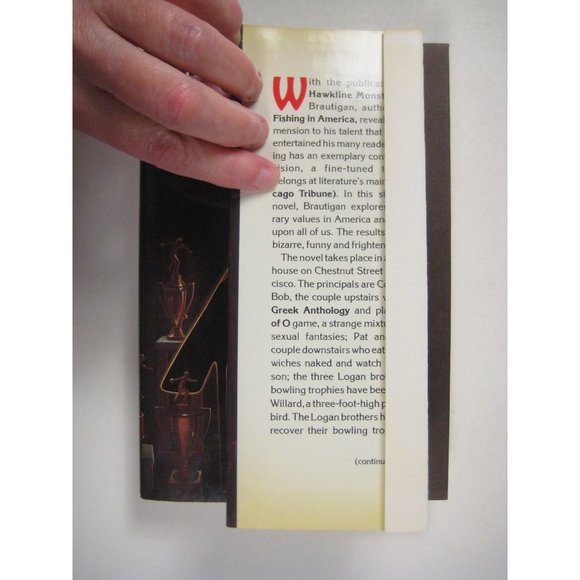 Willard and His Bowling Trophies Brautigan Richard Simon Schuster New York 1975 - Picture 3 of 8